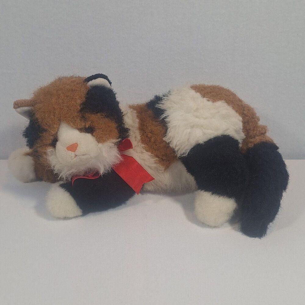 1995 TY Classic Plush MAGGIE the Calico Kitten Cat Stuffed Animal Toy